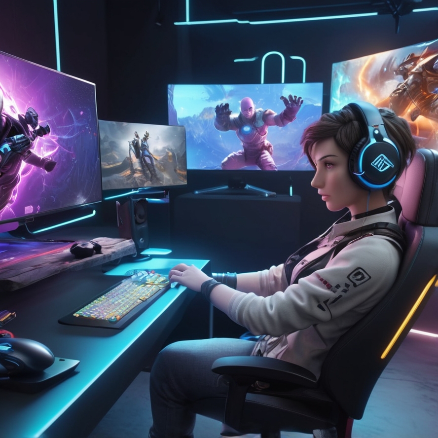 boy playing game